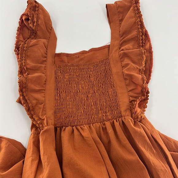 NO TAG Women’s Terracotta S/M Loose Fitting Midi Jumpsuit EUC - Picture 13 of 14